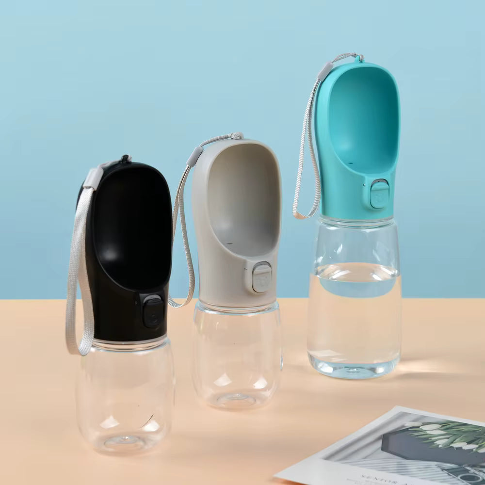 PoochesPlus | Portable Dog Water Bottle - Leakproof Travel Feeder
