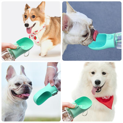 PoochesPlus | Portable Dog Water Bottle - Leakproof Travel Feeder
