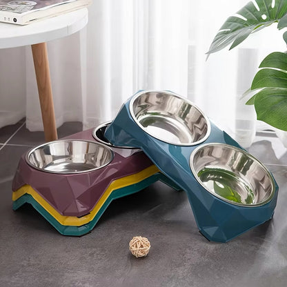 PoochesPlus | Twin Feeding Bowls